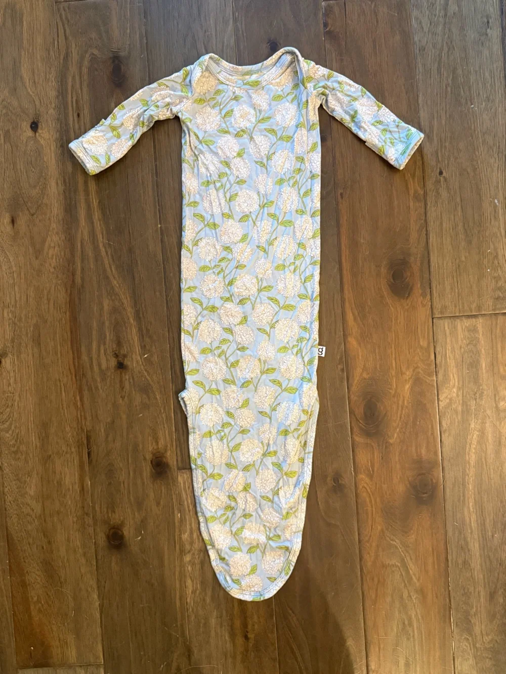 Goosies Bamboo Hydrangea Blue Baby Sleep Sack